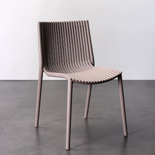 簡約北歐風條紋休閒椅